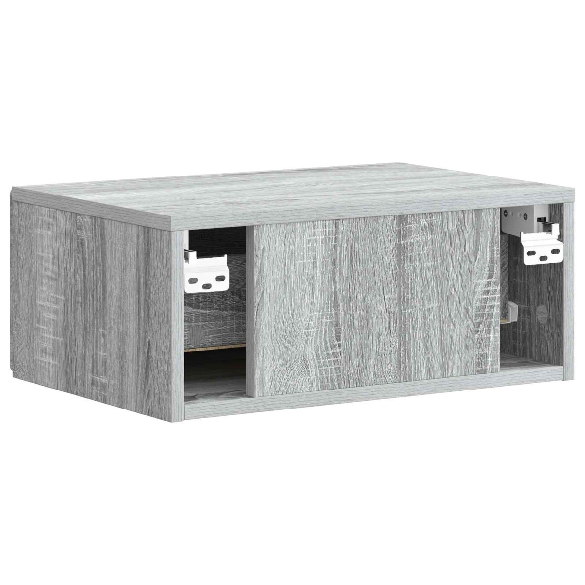vidaXL Τοίχου Κρεμαστό Κομοδίνο Γκρι Sonoma 49 x 34,5 x 20 εκ.