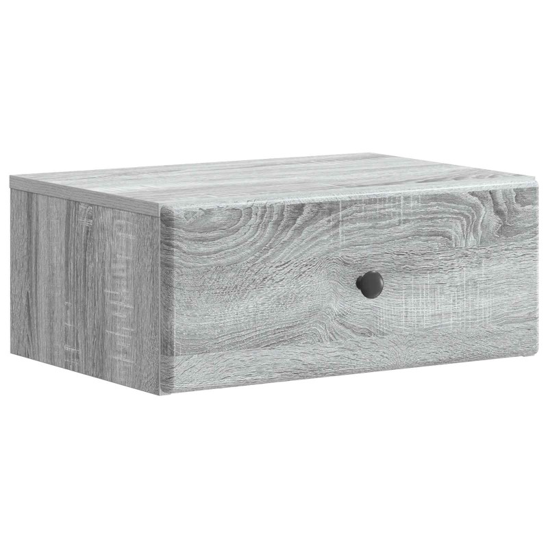 vidaXL Τοίχου Κρεμαστό Κομοδίνο Γκρι Sonoma 49 x 34,5 x 20 εκ.
