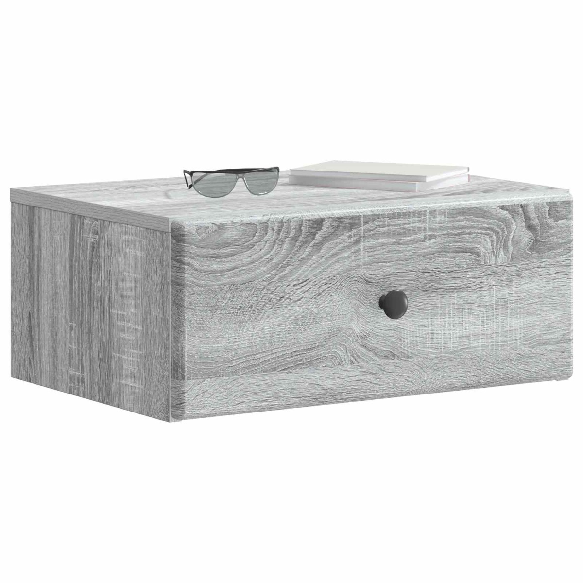 vidaXL Τοίχου Κρεμαστό Κομοδίνο 2 τμχ. Γκρι Sonoma 49 x 34,5 x 20 εκ.