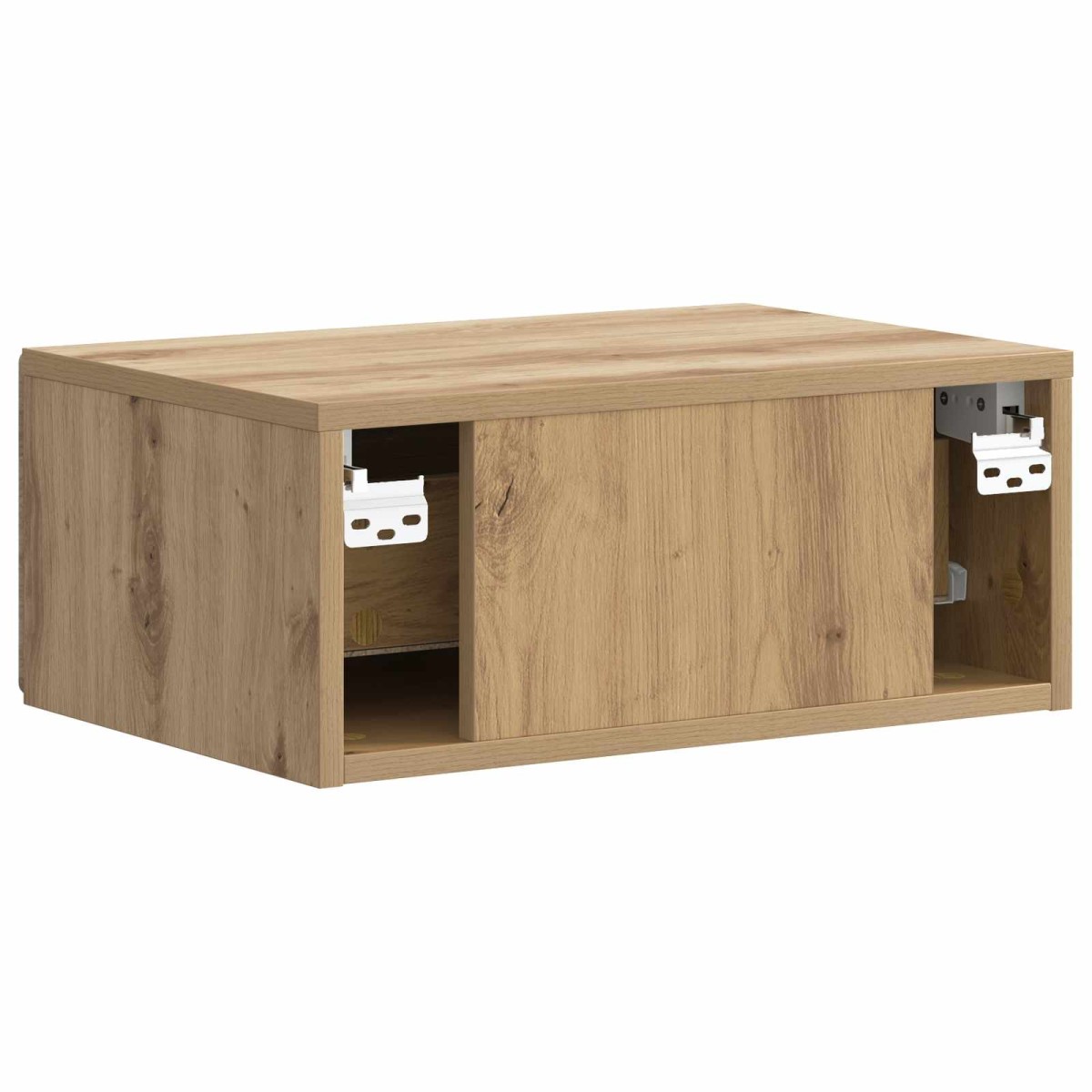 vidaXL Τοίχου Κρεμαστό Κομοδίνο Artisan Δρυς 49 x 34,5 x 20 εκ.