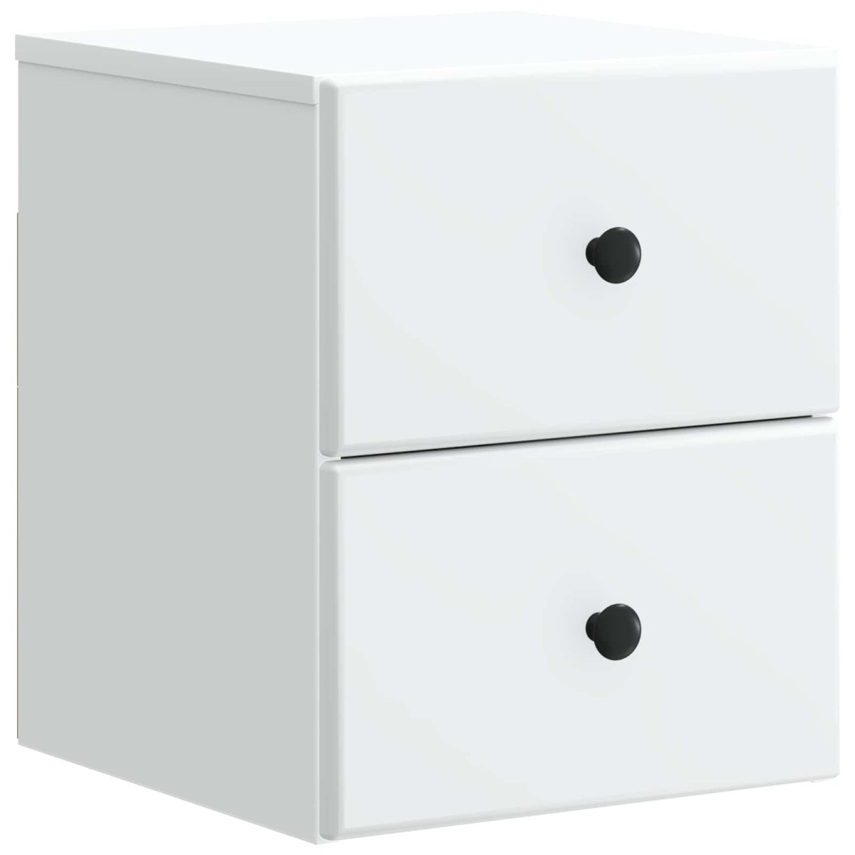 vidaXL Τοίχου Κρεμαστό Κομοδίνο 2 τμχ. Λευκό 34,5 x 33 x 40 εκ