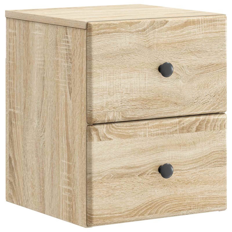 vidaXL Τοίχου Κρεμαστό Κομοδίνο Sonoma Δρυς 34,5 x 33 x 40 εκ