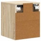 vidaXL Τοίχου Κρεμαστό Κομοδίνο Sonoma Δρυς 34,5 x 33 x 40 εκ