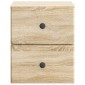 vidaXL Τοίχου Κρεμαστό Κομοδίνο 2 τμχ. Sonoma Δρυς 34,5 x 33 x 40 εκ