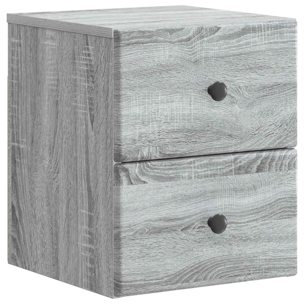 vidaXL Τοίχου Κρεμαστό Κομοδίνο Γκρι Sonoma 34,5 x 33 x 40 εκ