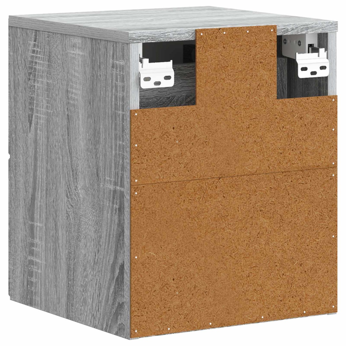 vidaXL Τοίχου Κρεμαστό Κομοδίνο Γκρι Sonoma 34,5 x 33 x 40 εκ
