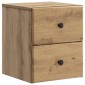 vidaXL Τοίχου Κρεμαστό Κομοδίνο Artisan Δρυς 34,5 x 33 x 40 εκ