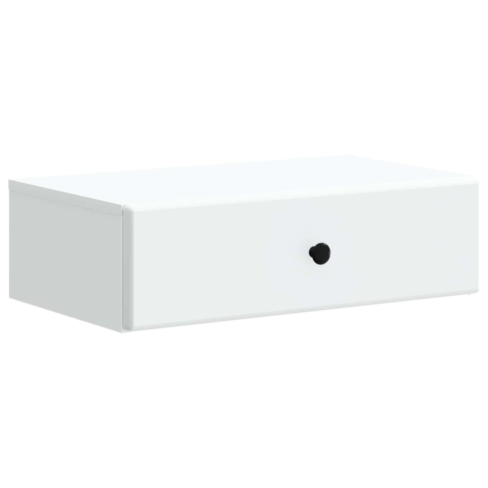 vidaXL Τραπεζάκι Τοίχου Λευκό 59 x 34,5 x 17 εκ. Επεξεργασμένο Ξύλο