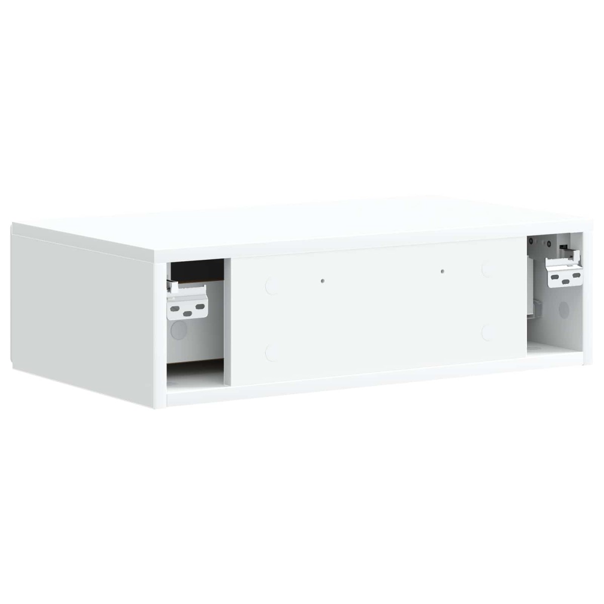 vidaXL Τραπεζάκι Τοίχου Λευκό 59 x 34,5 x 17 εκ. Επεξεργασμένο Ξύλο
