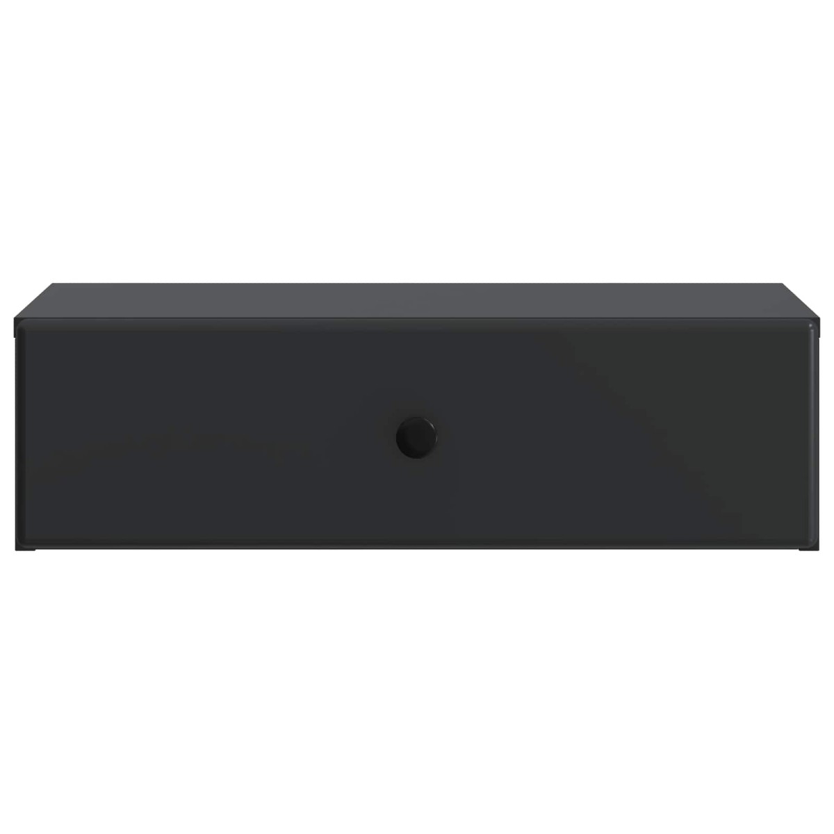 vidaXL Τραπεζάκι Τοίχου Μαύρο 59 x 34,5 x 17 εκ. Επεξεργασμένο Ξύλο