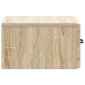 vidaXL Τραπεζάκι Τοίχου Sonoma Δρυς 59 x 34,5 x 17 εκ.