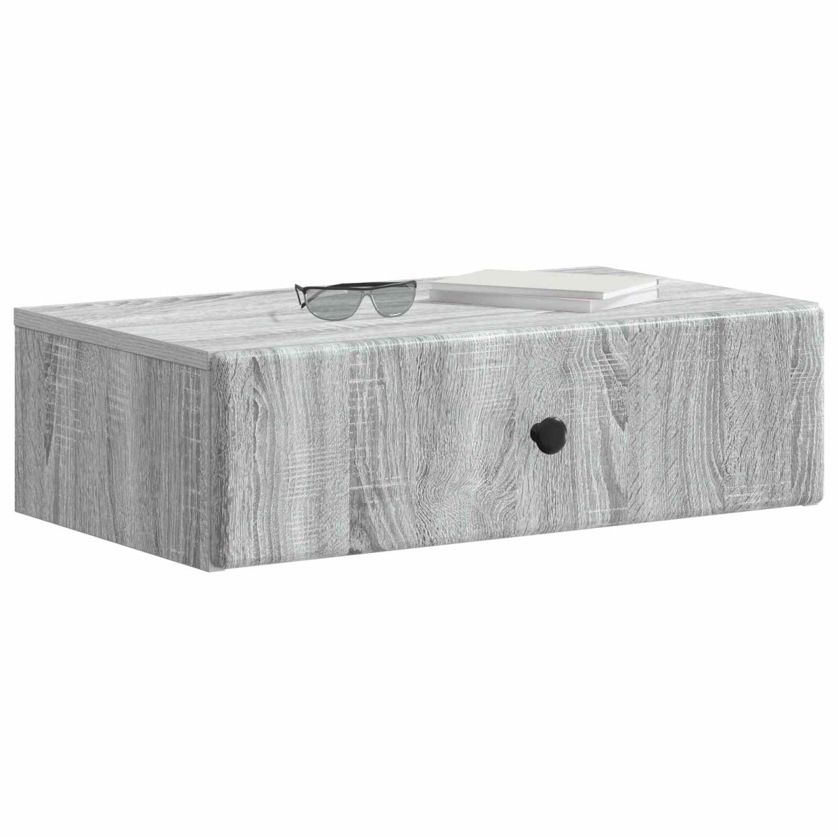 vidaXL Τραπεζάκι Τοίχου Γκρι Sonoma 59 x 34,5 x 17 εκ.