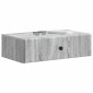 vidaXL Τραπεζάκι Τοίχου Γκρι Sonoma 59 x 34,5 x 17 εκ.