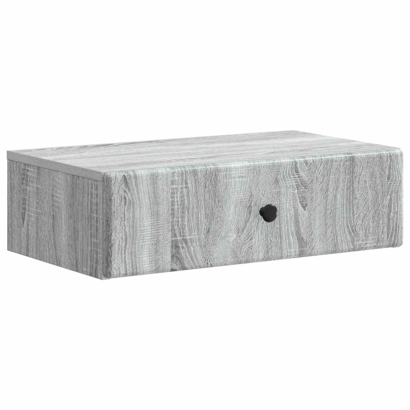 vidaXL Τραπεζάκι Τοίχου Γκρι Sonoma 59 x 34,5 x 17 εκ.
