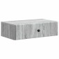 vidaXL Τραπεζάκι Τοίχου Γκρι Sonoma 59 x 34,5 x 17 εκ.