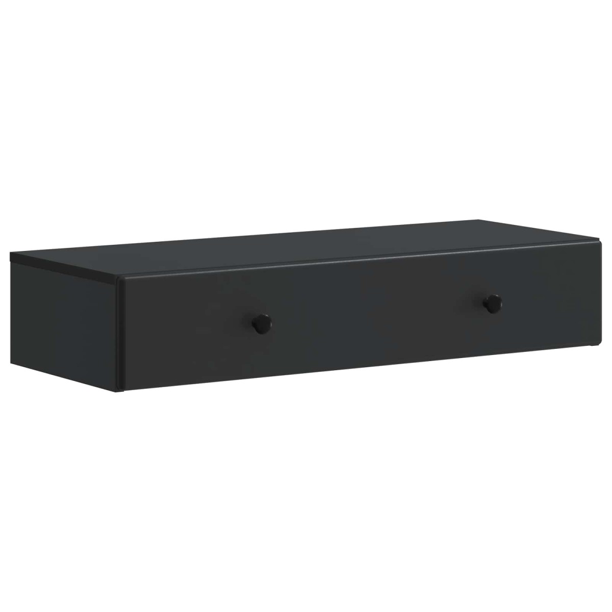 vidaXL Τραπεζάκι Τοίχου Μαύρο 87,5 x 34,5 x 17 εκ. Επεξεργασμένο Ξύλο
