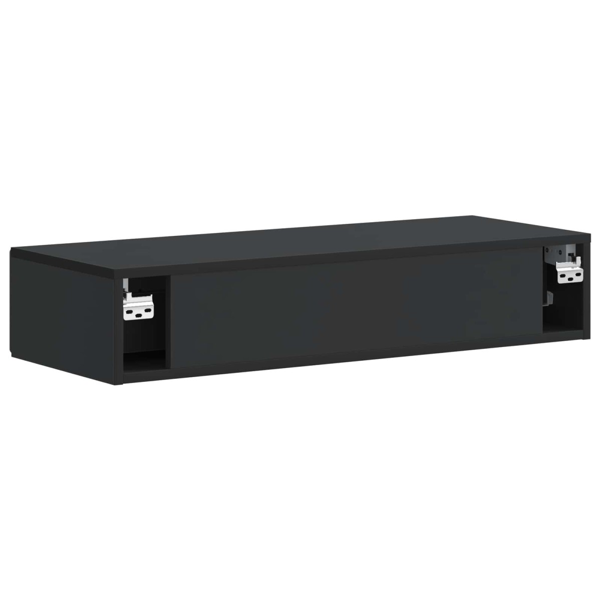 vidaXL Τραπεζάκι Τοίχου Μαύρο 87,5 x 34,5 x 17 εκ. Επεξεργασμένο Ξύλο