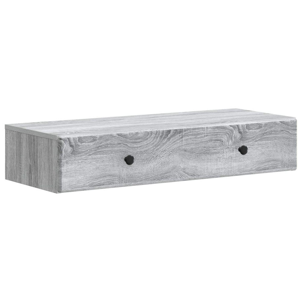 vidaXL Τραπεζάκι Τοίχου Γκρι Sonoma 87,5 x 34,5 x 17 εκ.