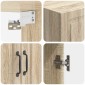 vidaXL Τοίχου Ντουλάπα Sonoma Δρυς 66 x 34,5 x 90 εκ