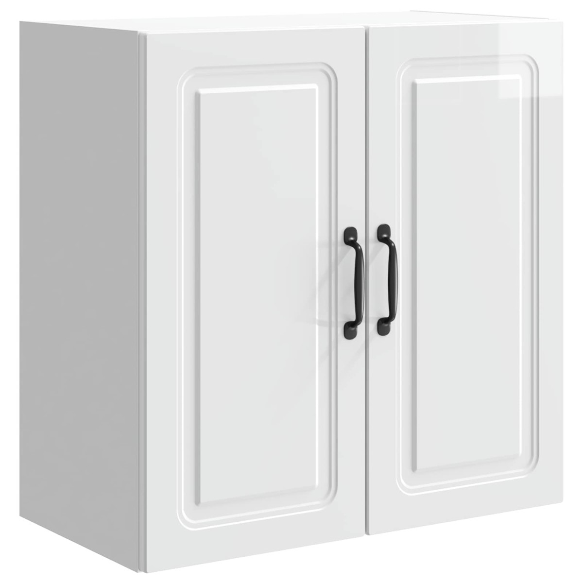 vidaXL Τοίχου Ντουλάπα Γυαλιστερό Λευκό 59 x 31 x 60 εκ