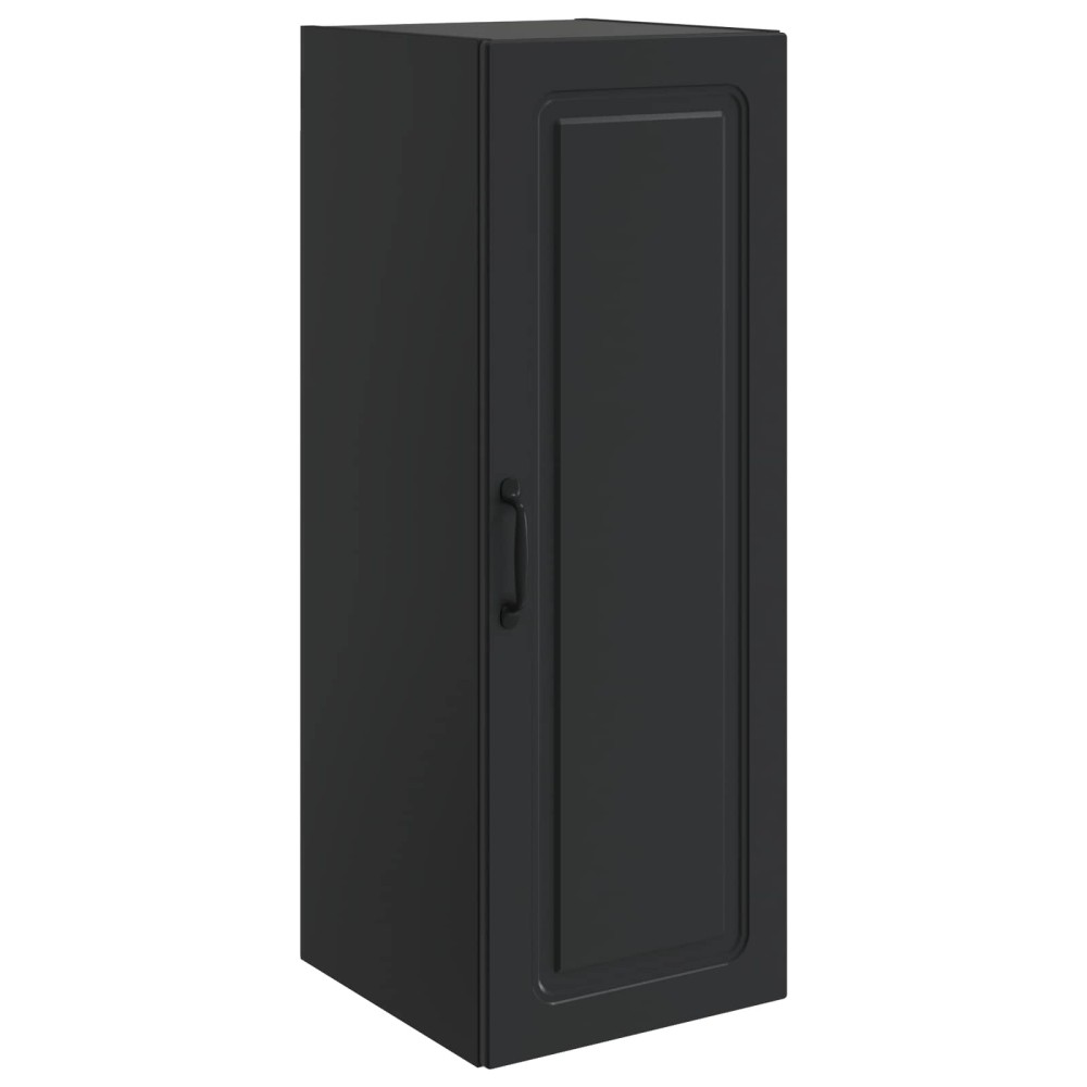 vidaXL Τοίχου Ντουλάπα Μαύρο 33 x 34,5 x 90 εκ Επεξεργασμένο Ξύλο
