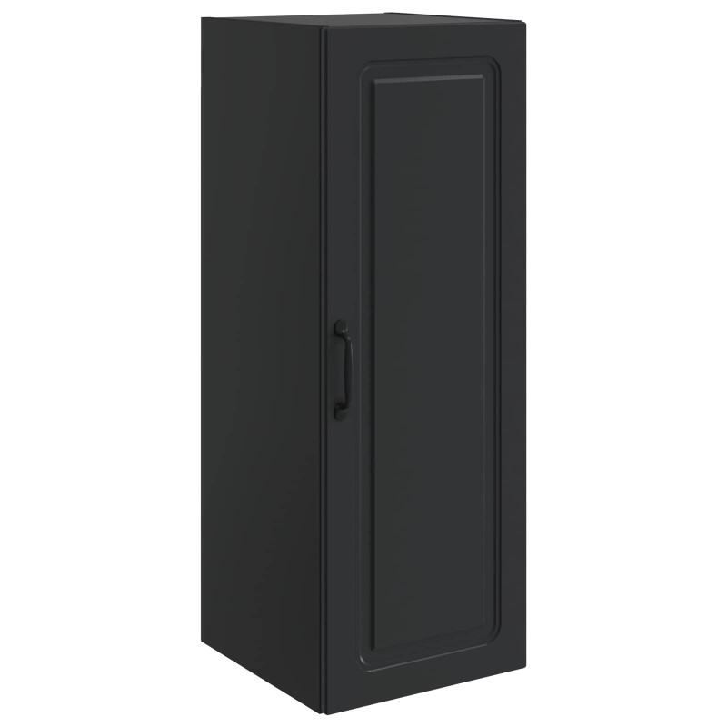 vidaXL Τοίχου Ντουλάπα Μαύρο 33 x 34,5 x 90 εκ Επεξεργασμένο Ξύλο