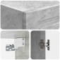 vidaXL Τοίχου Ντουλάπα Γκρι Σκυροδέματος 33 x 34,5 x 90 εκ