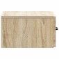 vidaXL Τοίχου Κρεμαστό Κομοδίνο Sonoma Δρυς 34,5 x 33 x 20 εκ.