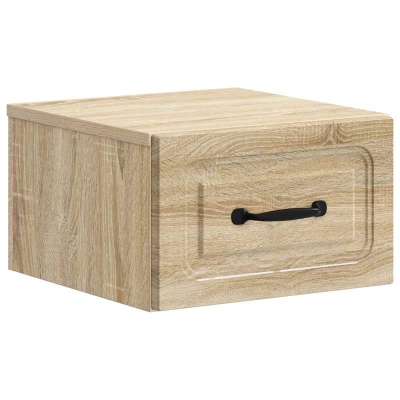 vidaXL Τοίχου Κρεμαστό Κομοδίνο Sonoma Δρυς 34,5 x 33 x 20 εκ.