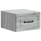 vidaXL Τοίχου Κρεμαστό Κομοδίνο Γκρι Sonoma 34,5 x 33 x 20 εκ.