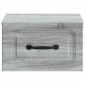 vidaXL Τοίχου Κρεμαστό Κομοδίνο Γκρι Sonoma 34,5 x 33 x 20 εκ.