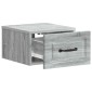 vidaXL Τοίχου Κρεμαστό Κομοδίνο 2 τμχ. Γκρι Sonoma 34,5 x 33 x 20 εκ.