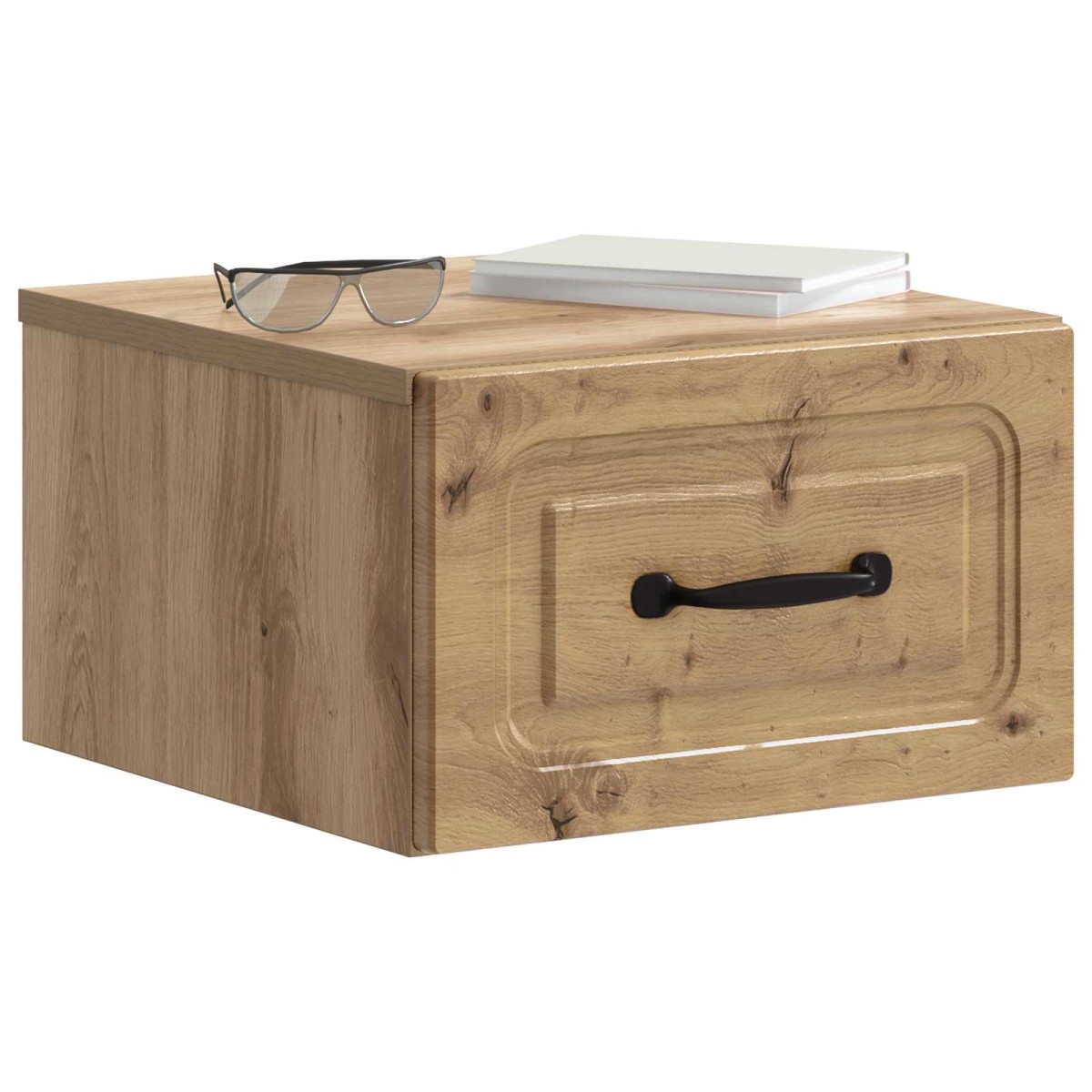 vidaXL Τοίχου Κρεμαστό Κομοδίνο Artisan Δρυς 34,5 x 33 x 20 εκ.