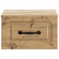 vidaXL Τοίχου Κρεμαστό Κομοδίνο 2 τμχ. Artisan Δρυς 34,5 x 33 x 20 εκ.