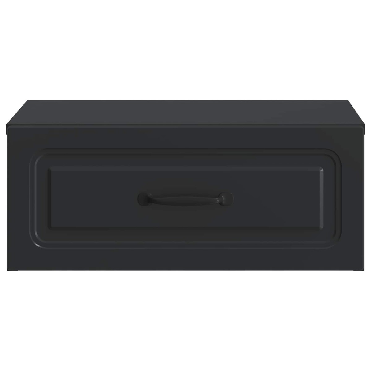 vidaXL Τοίχου Κρεμαστό Κομοδίνο Μαύρο 49 x 34,5 x 20 εκ.
