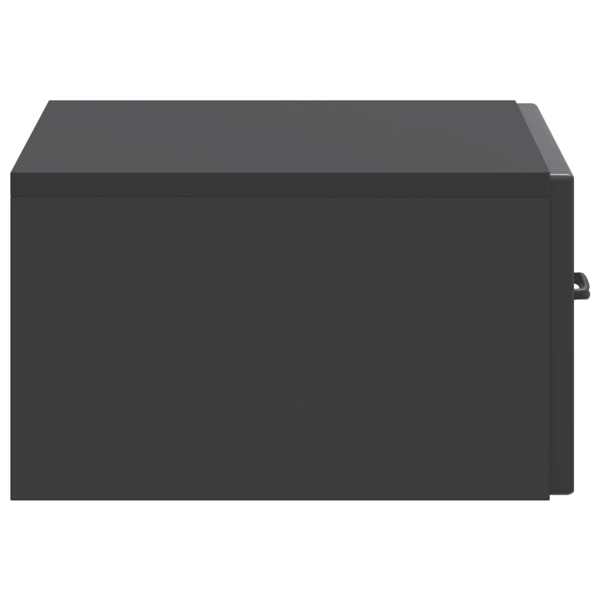 vidaXL Τοίχου Κρεμαστό Κομοδίνο Μαύρο 49 x 34,5 x 20 εκ.