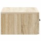 vidaXL Τοίχου Κρεμαστό Κομοδίνο Sonoma Δρυς 49 x 34,5 x 20 εκ.