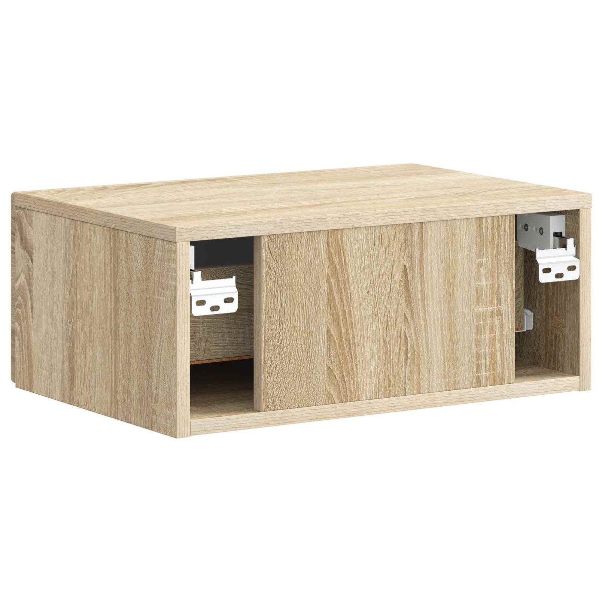 vidaXL Τοίχου Κρεμαστό Κομοδίνο Sonoma Δρυς 49 x 34,5 x 20 εκ.