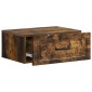 vidaXL Τοίχου Κρεμαστό Κομοδίνο Καπνισμένο Ξύλο Δρυός