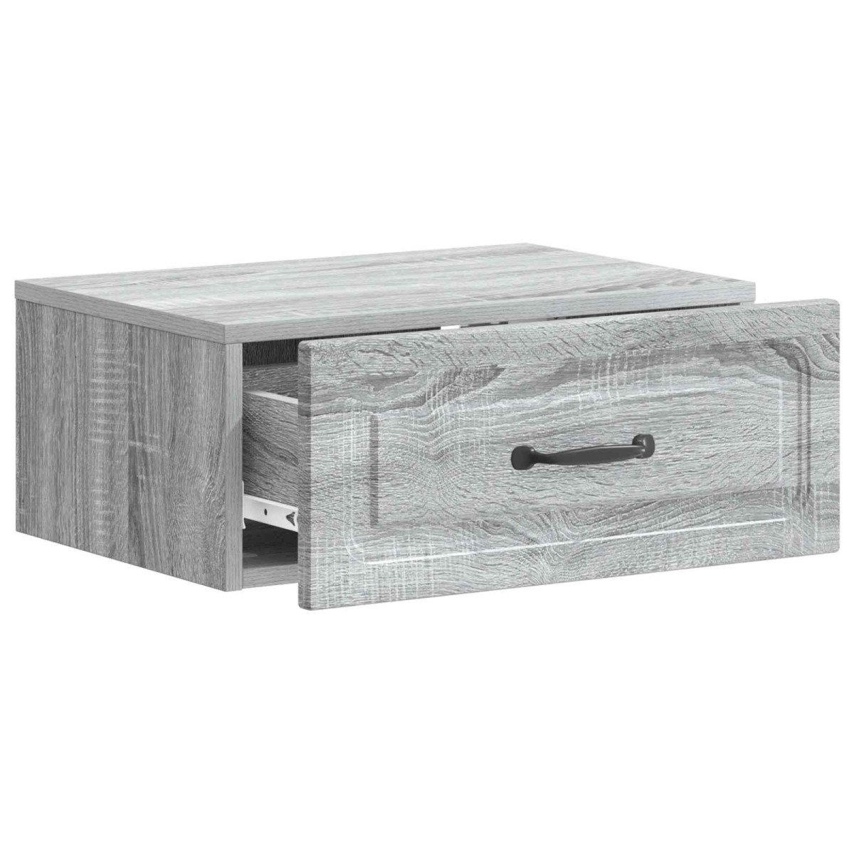vidaXL Τοίχου Κρεμαστό Κομοδίνο Γκρι Sonoma 49 x 34,5 x 20 εκ.