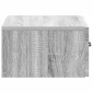 vidaXL Τοίχου Κρεμαστό Κομοδίνο Γκρι Sonoma 49 x 34,5 x 20 εκ.