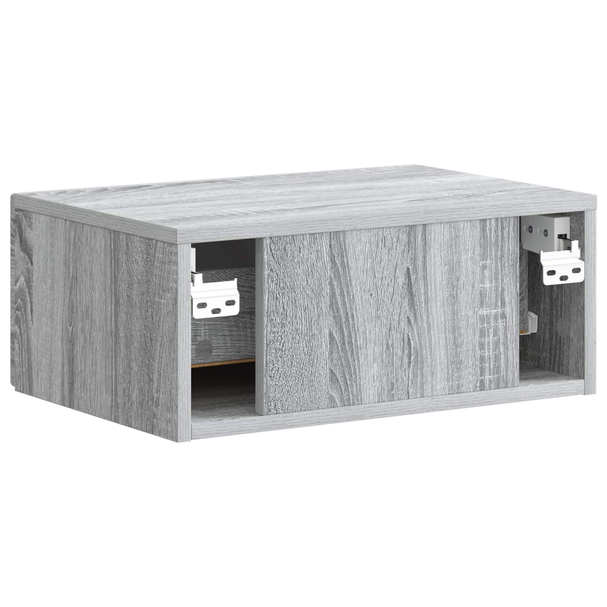 vidaXL Τοίχου Κρεμαστό Κομοδίνο Γκρι Sonoma 49 x 34,5 x 20 εκ.