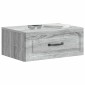 vidaXL Τοίχου Κρεμαστό Κομοδίνο 2 τεμ. Γκρι Sonoma 49 x 34,5 x 20 εκ.