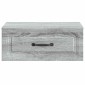 vidaXL Τοίχου Κρεμαστό Κομοδίνο 2 τεμ. Γκρι Sonoma 49 x 34,5 x 20 εκ.