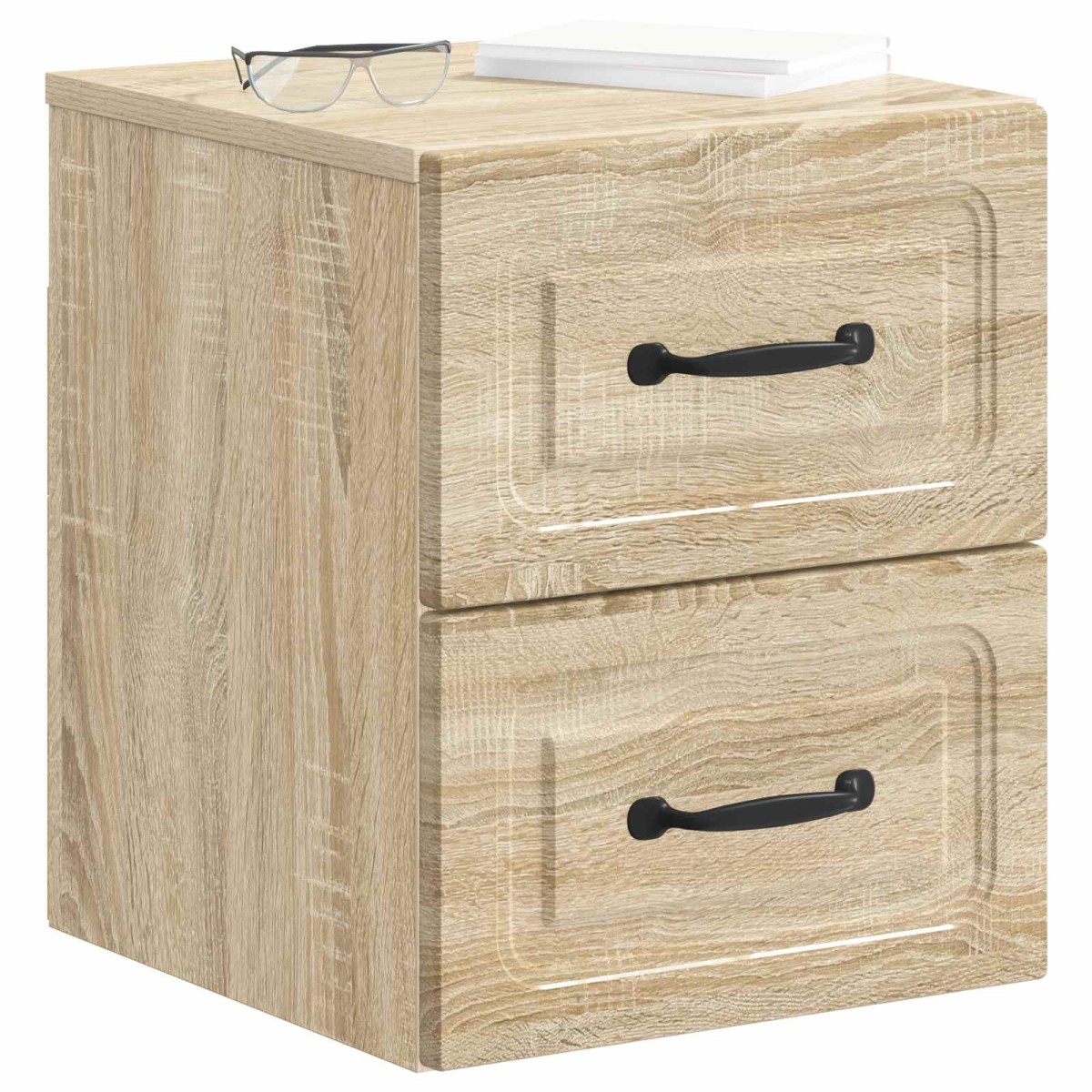 vidaXL Τοίχου Κρεμαστό Κομοδίνο Sonoma Δρυς 34,5 x 33 x 40 εκ