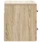 vidaXL Τοίχου Κρεμαστό Κομοδίνο Sonoma Δρυς 34,5 x 33 x 40 εκ