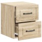 vidaXL Τοίχου Κρεμαστό Κομοδίνο 2 τμχ. Sonoma Δρυς 34,5 x 33 x 40 εκ