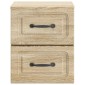 vidaXL Τοίχου Κρεμαστό Κομοδίνο 2 τμχ. Sonoma Δρυς 34,5 x 33 x 40 εκ