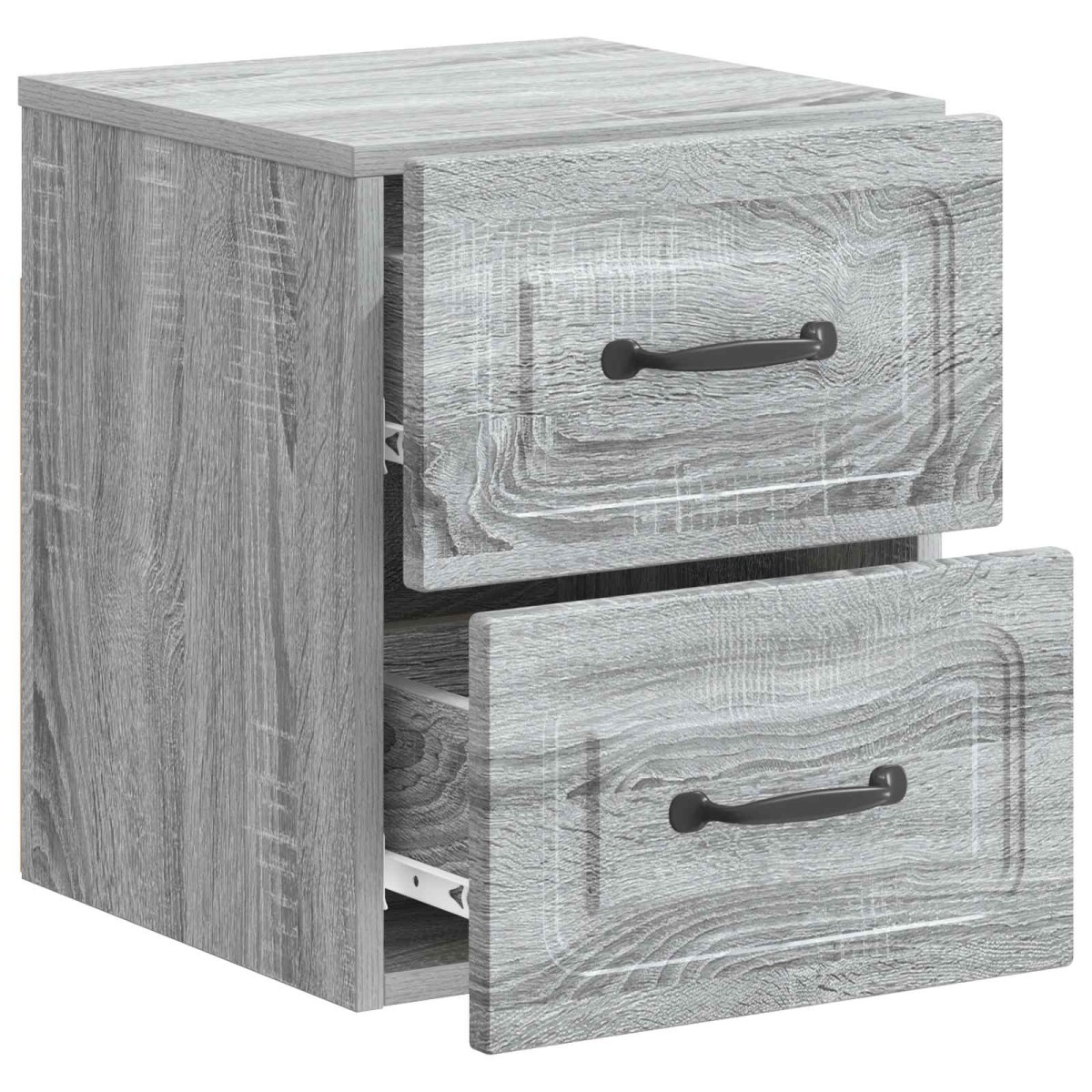 vidaXL Τοίχου Κρεμαστό Κομοδίνο Γκρι Sonoma 34,5 x 33 x 40 εκ