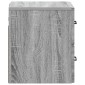 vidaXL Τοίχου Κρεμαστό Κομοδίνο Γκρι Sonoma 34,5 x 33 x 40 εκ